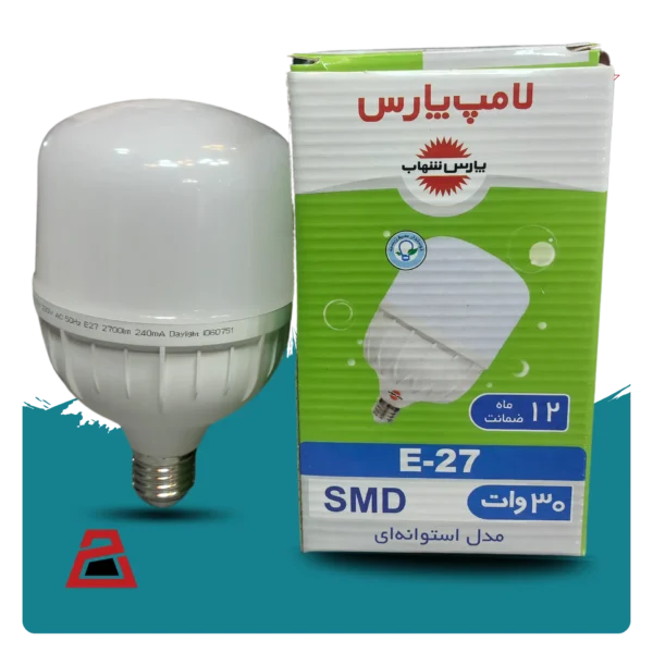 خرید لامپ ال ای دی ۳۰ وات استوانه‌ای پارس شهاب🛒قیمت ومشخصات